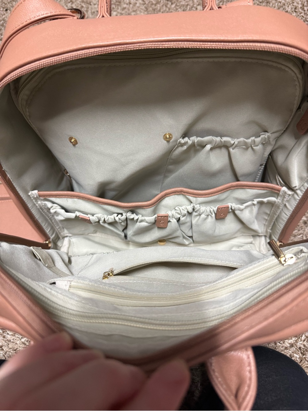 Ayla & Co Leather Backpack + Tote Diaper Bag - Picture 3 of 4